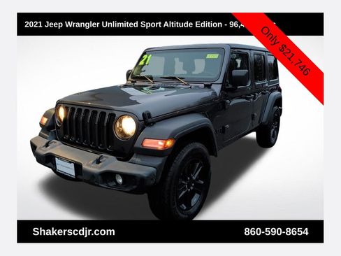 Used 2021 Jeep Wrangler Unlimited Sport image 1