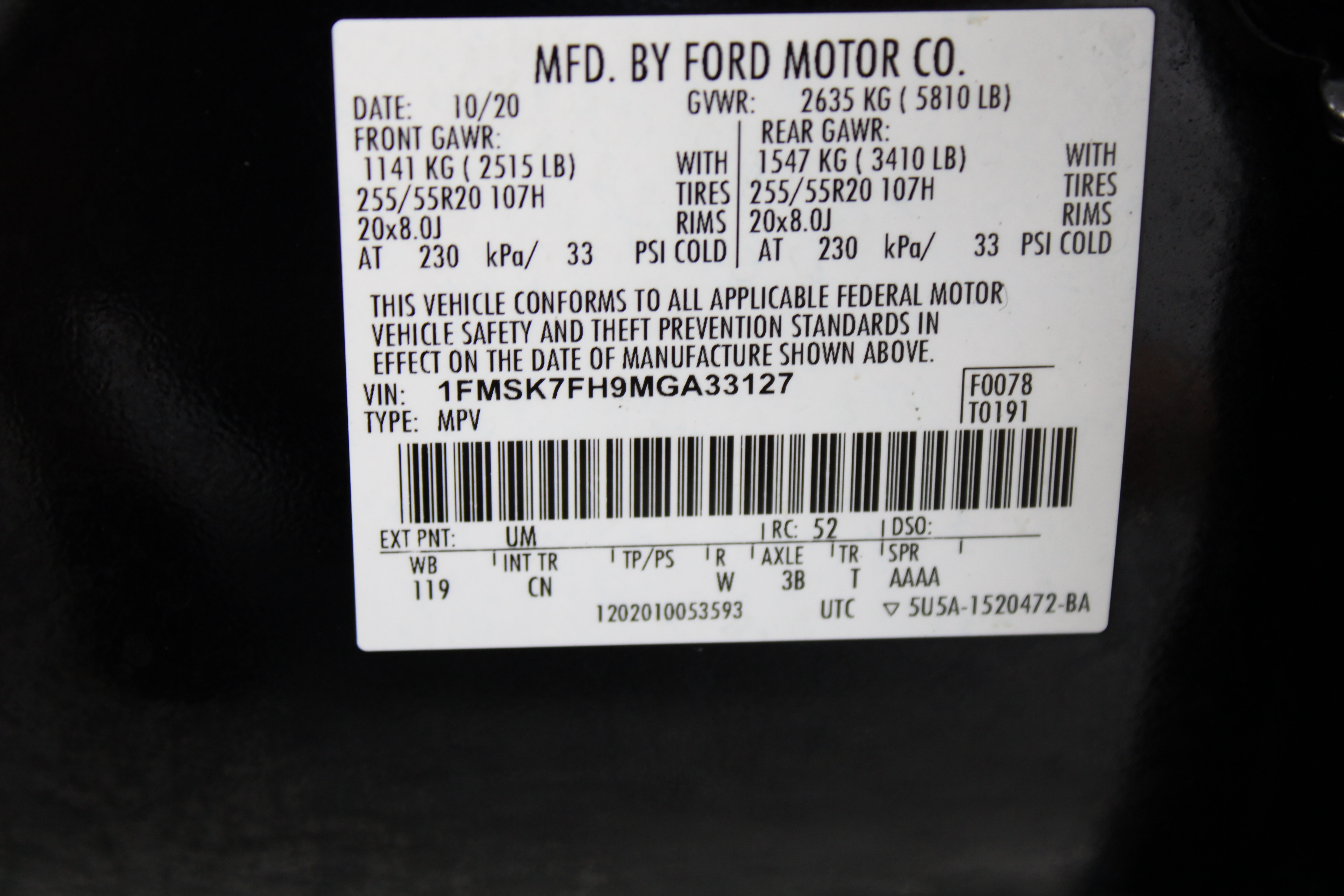 Used 2021 Ford Explorer Limited w/ Equipment Group 301A RWD image 45