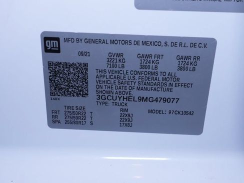 Used 2021 Chevrolet Silverado 1500 High Country w/ LPO, Dark Essentials Package AWD/4WD image 55