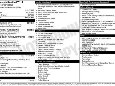 Used 2018 Chevrolet Malibu LT w/ Leather Package FWD image 2