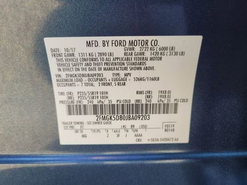 Certified 2018 Ford Flex Limited w/ Equipment Group 301A image 21