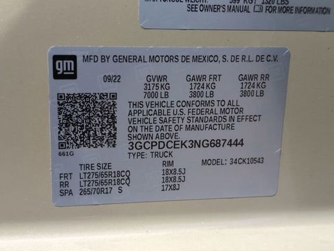 Certified 2022 Chevrolet Silverado 1500 Custom Trail Boss image 32