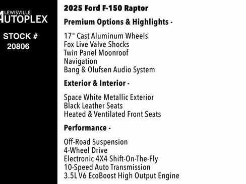 Used 2025 Ford F150 Raptor image 2