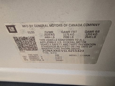 Certified 2020 Chevrolet Equinox LT image 23