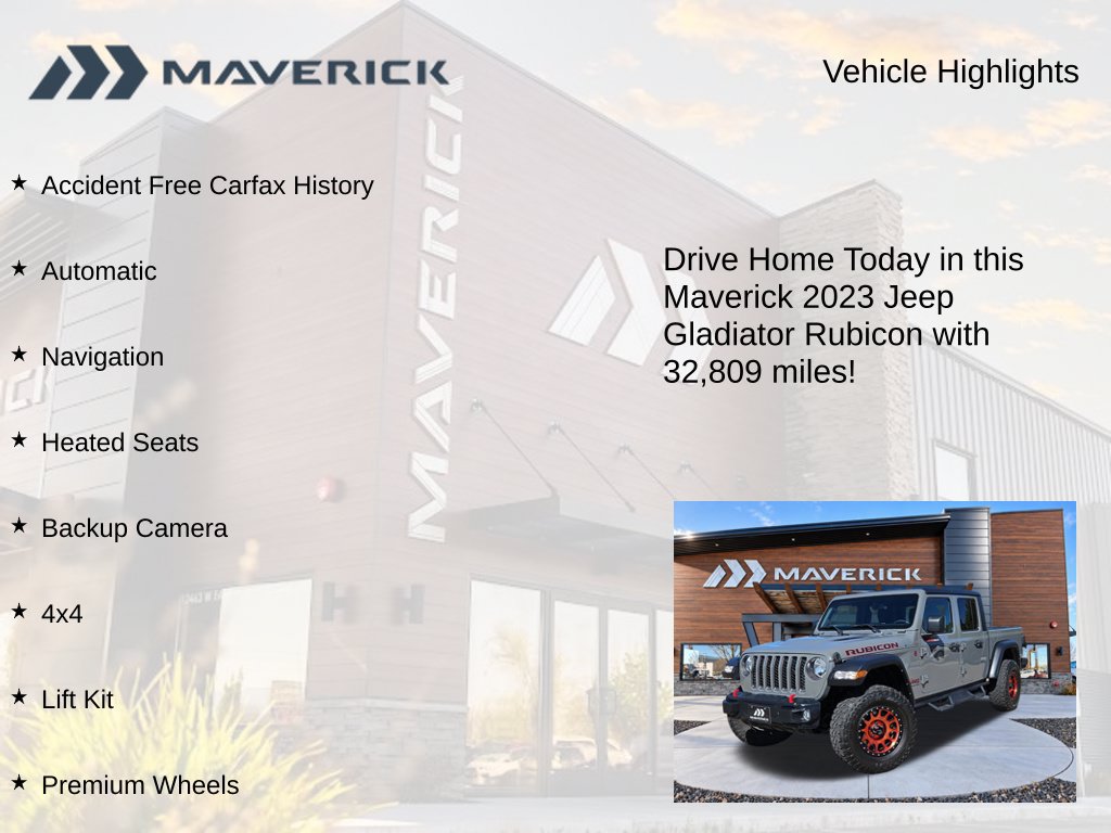 Used 2023 Jeep Gladiator Rubicon w/ Cold Weather Group AWD/4WD image 5