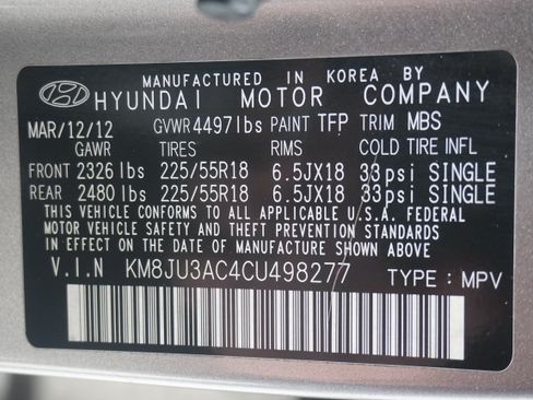 Used 2012 Hyundai Tucson Limited w/ Premium Pkg FWD image 25