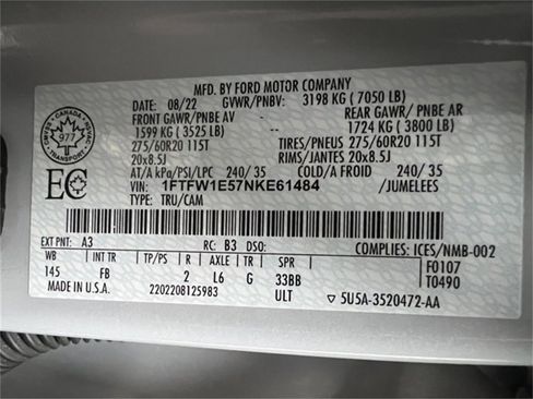 Used 2022 Ford F150 XLT w/ Equipment Group 302A High image 62