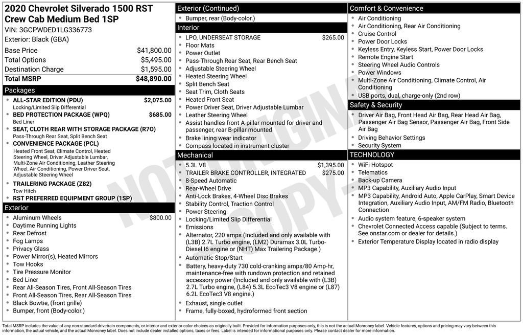 Used 2020 Chevrolet Silverado 1500 RST w/ All-Star Edition RWD image 25