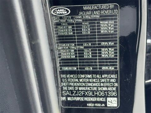 Used 2020 Land Rover Range Rover Evoque S image 58