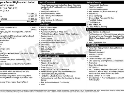Used 2026 Toyota Grand Highlander AWD image 39