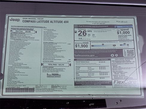 New 2026 Jeep Compass Latitude image 21