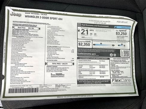 New 2026 Jeep Wrangler Sport image 14