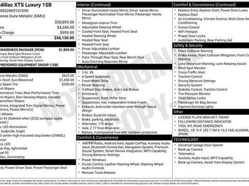 Used 2019 Cadillac XTS Luxury w/ Driver Awareness Package image 34