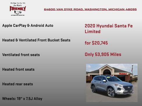 Used 2020 Hyundai Santa Fe Limited image 10