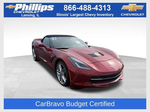 Certified 2015 Chevrolet Corvette Stingray Convertible w/ ZF1 Appearance Package RWD image 1
