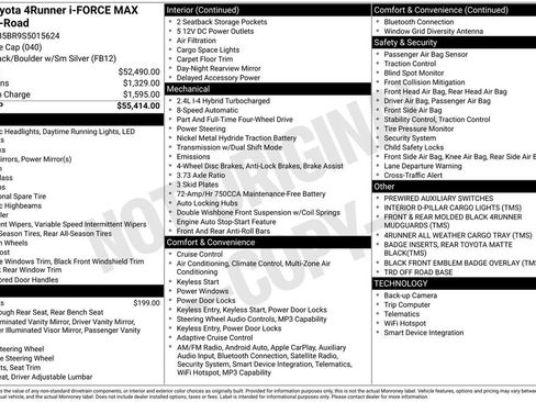 Certified 2025 Toyota 4Runner TRD Off-Road AWD/4WD image 65