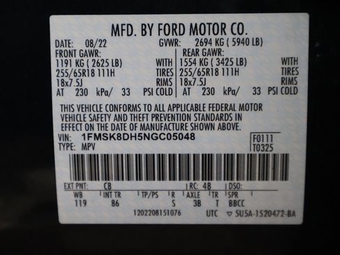 Used 2022 Ford Explorer XLT image 42