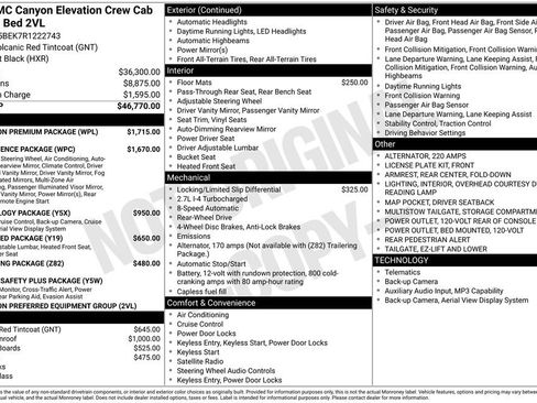 Used 2024 GMC Canyon Elevation w/ Elevation Premium Package RWD image 22