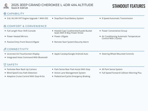 Certified 2025 Jeep Grand Cherokee L Laredo AWD/4WD image 2