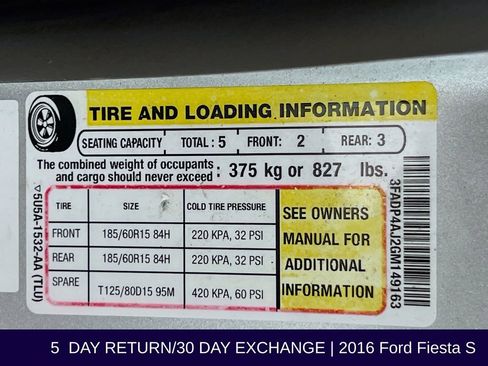 Used 2016 Ford Fiesta S image 35