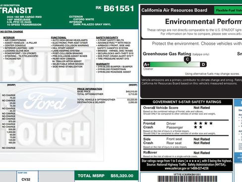 Used 2024 Ford Transit 150 148 Medium Roof w/ Load Area Protection Package RWD image 9