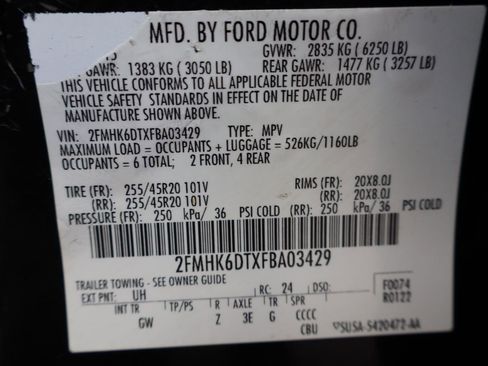 Used 2015 Ford Flex Limited w/ Equipment Group 303A image 47