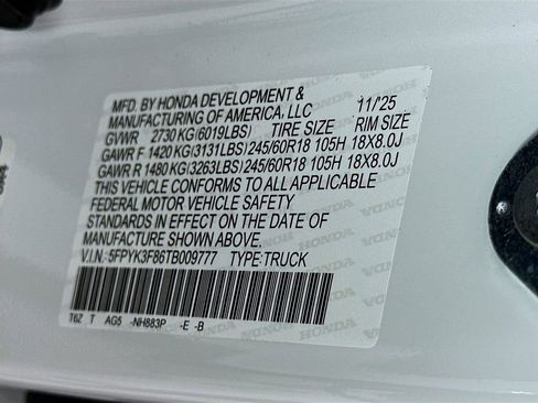 New 2026 Honda Ridgeline Black Edition image 23