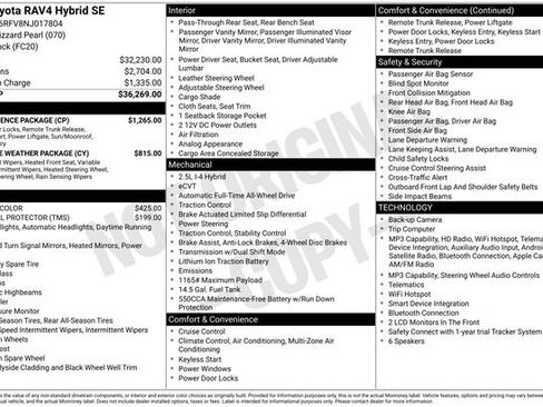 Used 2022 Toyota RAV4 SE w/ Convenience Package AWD/4WD image 7
