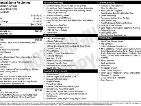 Used 2023 Hyundai Santa Fe Limited w/ Cargo Package AWD/4WD image 5