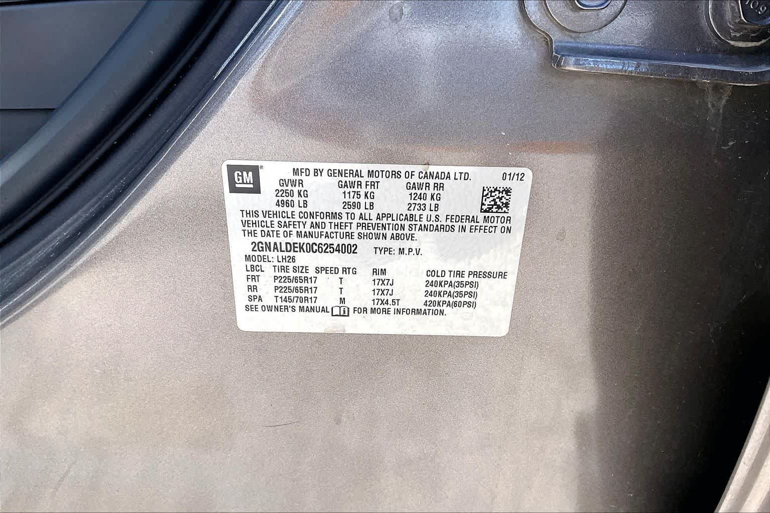 Used 2012 Chevrolet Equinox LT w/ Driver Convenience Package FWD image 33