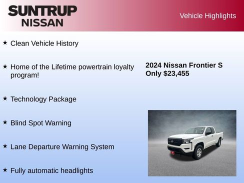 Used 2024 Nissan Frontier S w/ Technology Package image 8