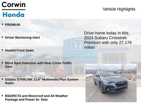 Used 2024 Subaru Crosstrek 2.0i Premium image 6