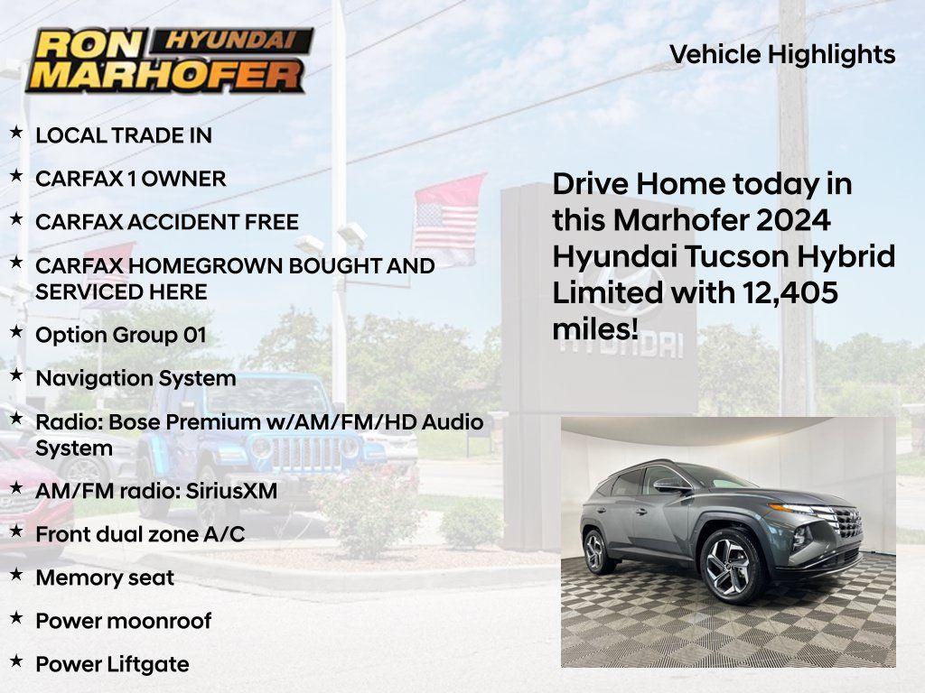 Certified 2024 Hyundai Tucson Limited AWD/4WD image 15