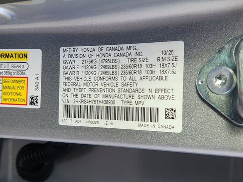 New 2026 Honda CR-V EX-L image 17