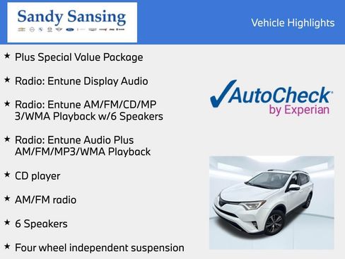 Used 2017 Toyota RAV4 XLE w/ Plus Special Value Package FWD image 6