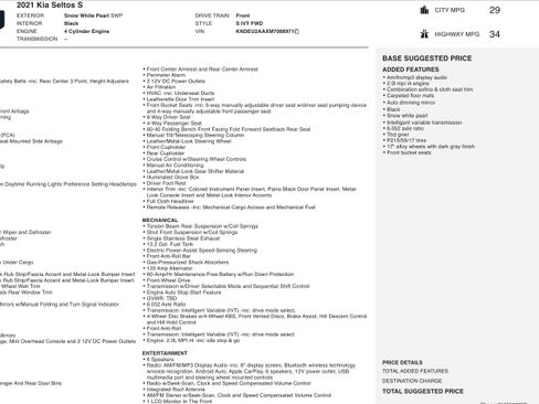 Used 2021 Kia Seltos S image 4