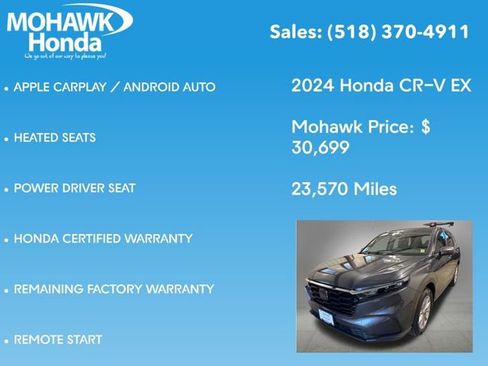 Certified 2024 Honda CR-V EX image 16