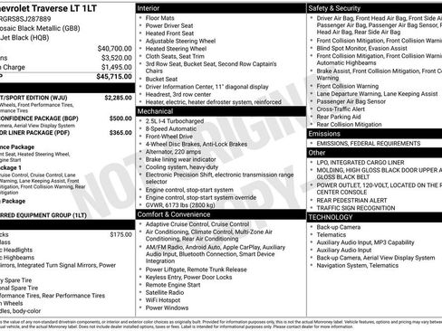 New 2025 Chevrolet Traverse LT w/ Midnight/Sport Edition image 26
