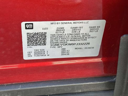 Used 2023 Chevrolet Traverse LT w/ LPO, Floor Liner Package AWD/4WD image 21