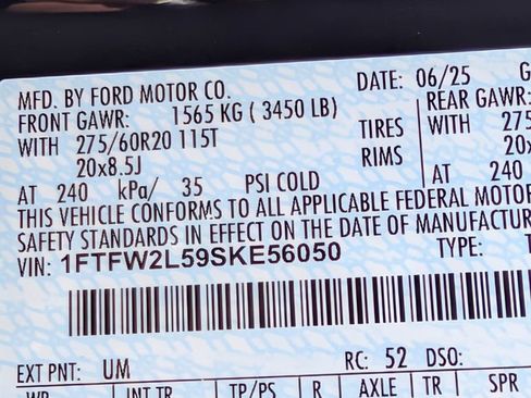 Used 2025 Ford F150 STX w/ Equipment Group 200A AWD/4WD image 22