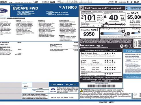 New 2024 Ford Escape SE image 40