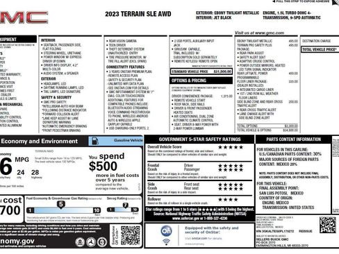 Used 2023 GMC Terrain SLE w/ Driver Convenience Package AWD/4WD image 3