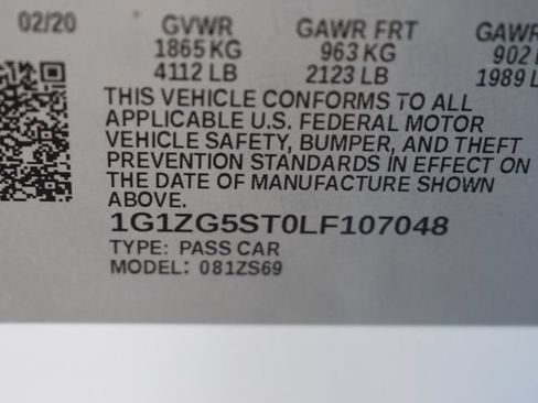 Used 2020 Chevrolet Malibu RS w/ LPO, Convenience Package 1 FWD image 16