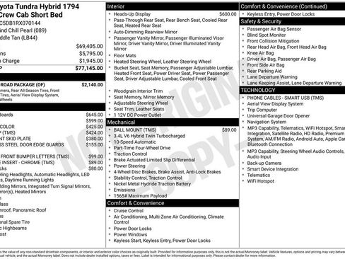 Used 2024 Toyota Tundra 1794 Edition w/ TRD Off-Road Package AWD/4WD image 23