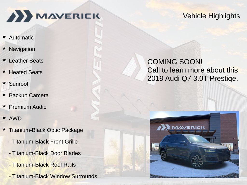 Used 2019 Audi Q7 3.0T Prestige w/ Prestige Package AWD/4WD image 3