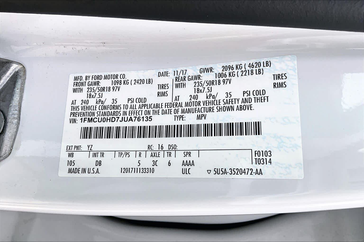 Used 2018 Ford Escape SEL FWD image 34