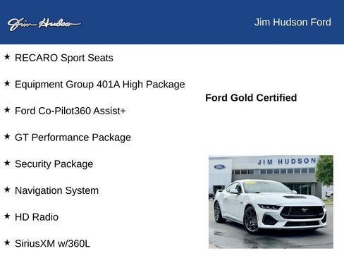 Certified 2024 Ford Mustang GT Premium w/ GT Performance Package RWD image 12