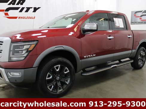 Used 2021 Nissan Titan Platinum Reserve w/ Off Road Protection Package AWD/4WD image 1