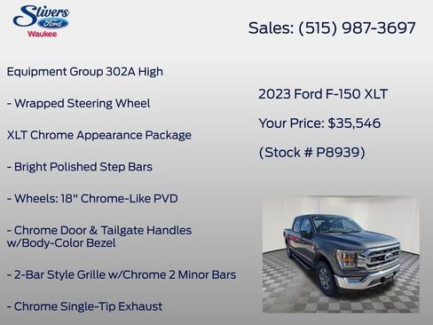 Used 2023 Ford F150 XLT w/ Equipment Group 302A High image 21