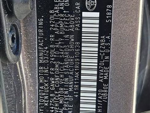 Used 2024 Toyota Camry LE w/ Convenience Package image 15